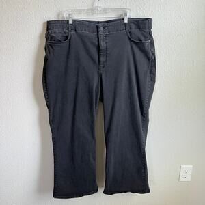 Not Your Daughter's Jeans Black Straight Leg Waist Match Women's 3X High Rise